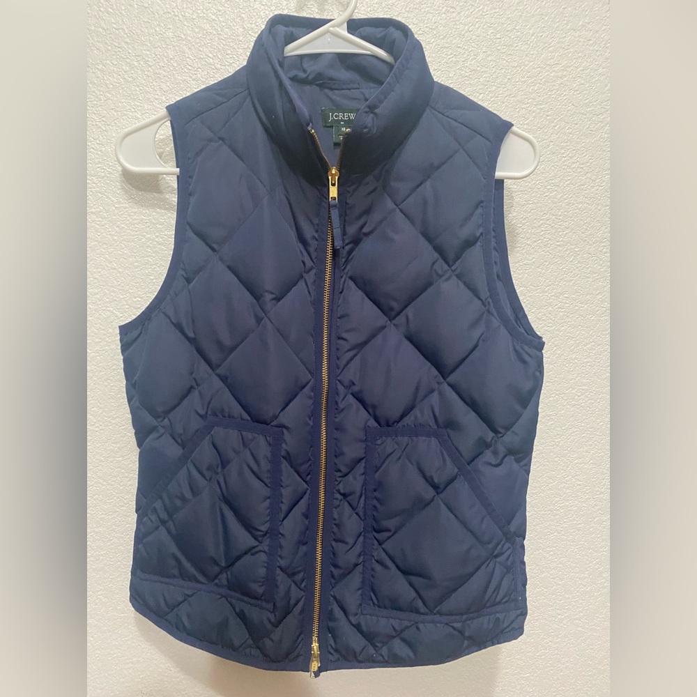Jcrew Factory navy quilted vest. XS
